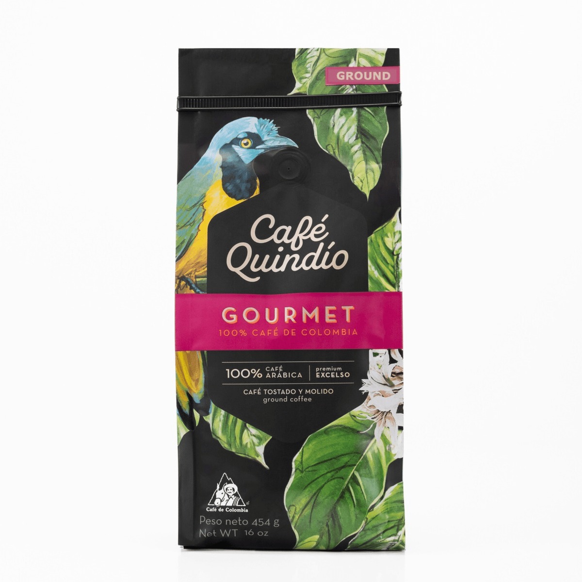 Café Quindío Single Origin — Gourmet Tostado y Molido (454 g)