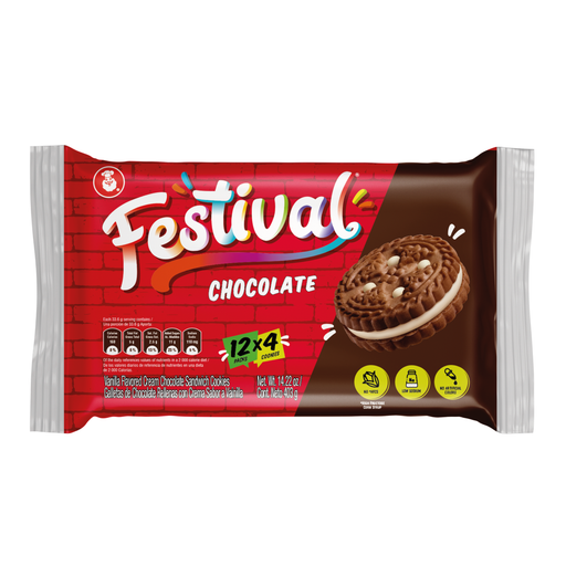 Festival Biscuits Chocolate-Vainilla — Pack x12
