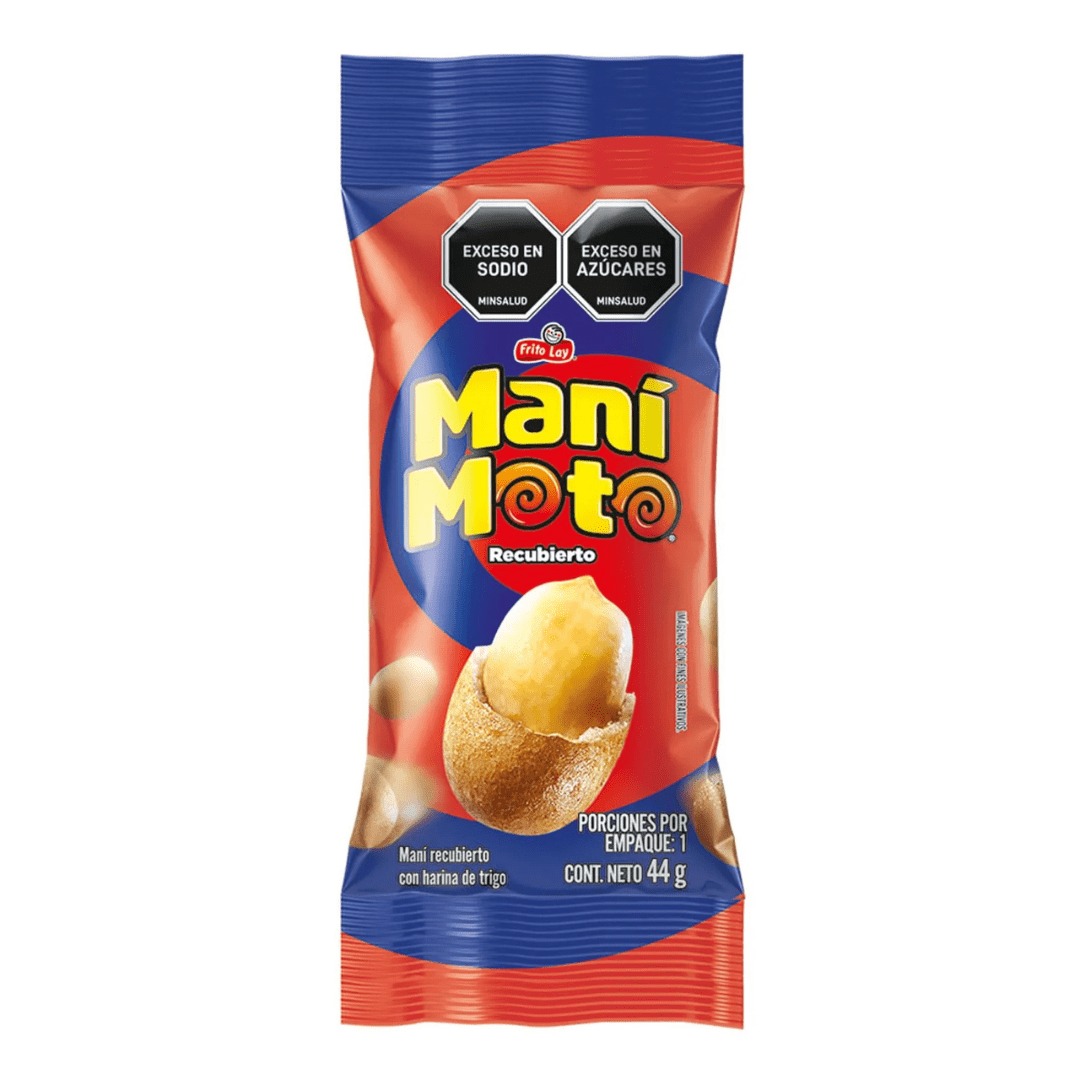 Maní Moto Recubierto — Bolsa 44 g
