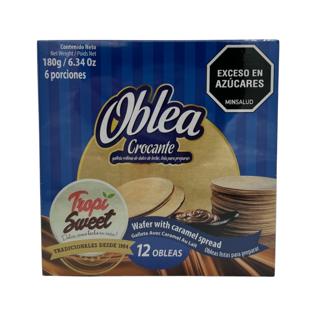Obleas con Arequipe — Caja x6 porciones (180 g)