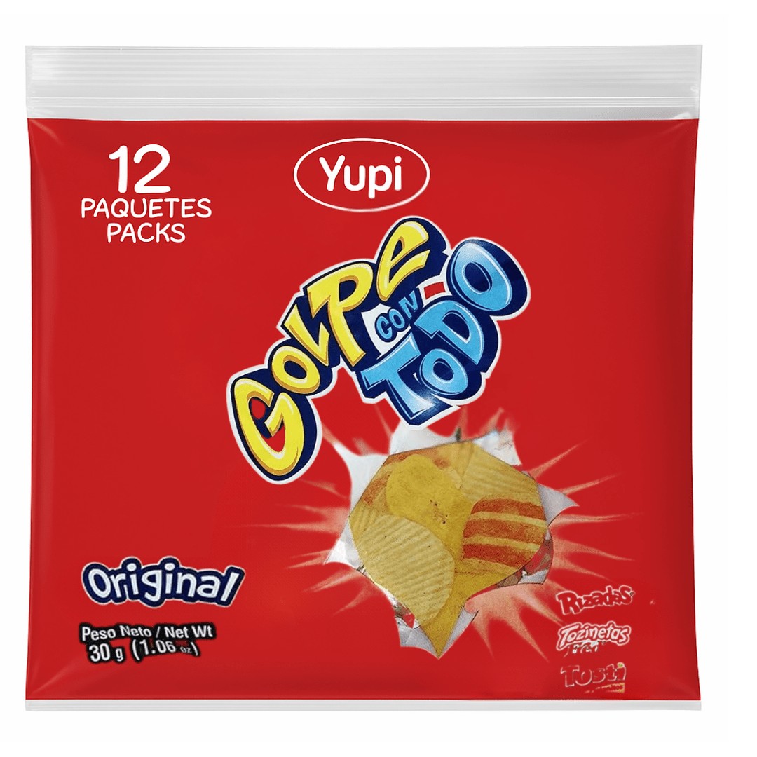 Yupi Golpe con Todo Original — Pack x12 (30 g c/u)